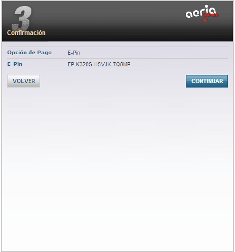 comprar aeria points paso 4