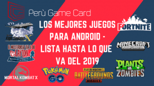 Los mejores juegos para Android Peru Game card